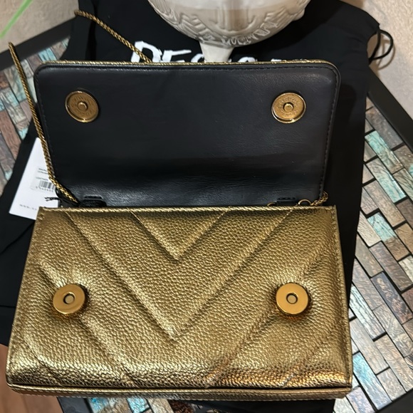 Kurt Geiger London Extra Mini Kensington Quilted Leather Wallet on a Chain - Picture 16 of 17